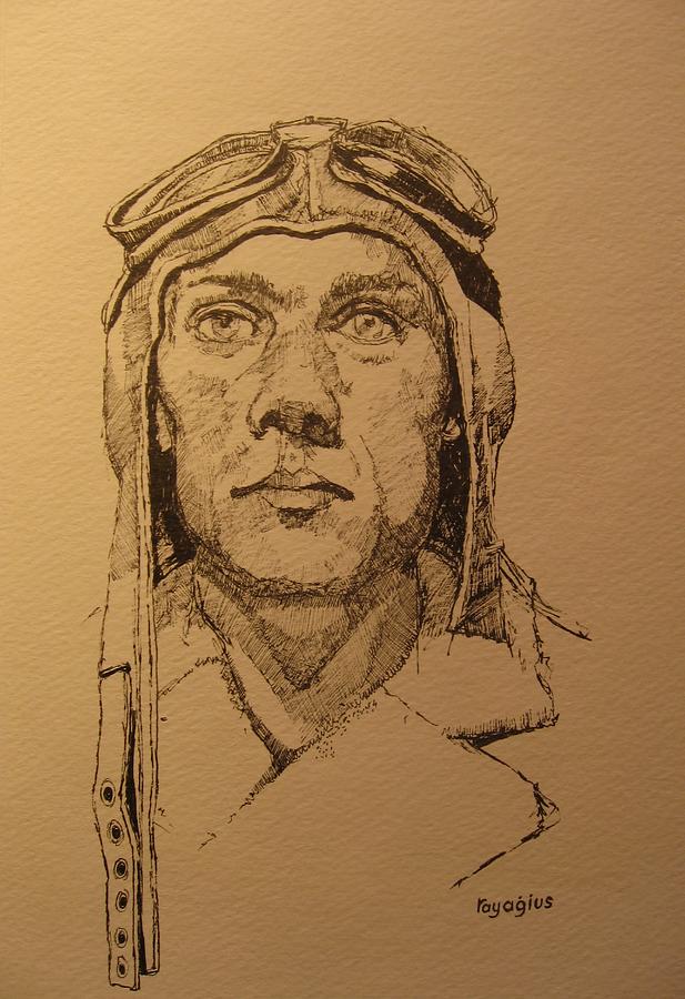 Sketch for Pilot Painting by Ray Agius