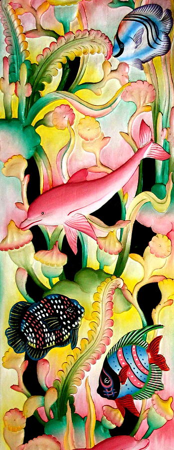 The Pink Dolphin Painting by Karon Melillo DeVega