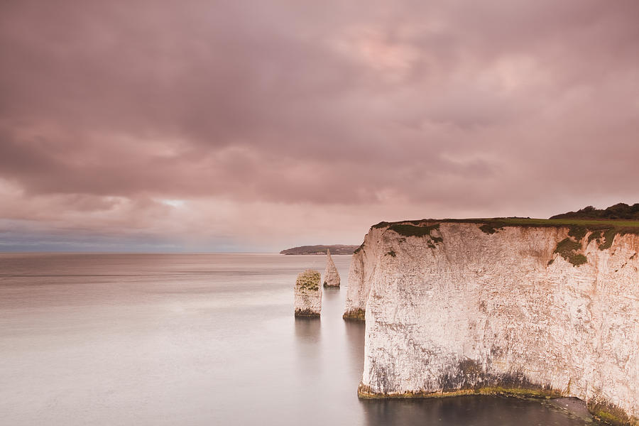 The Pinnacles Near To Old Harry Rocks Photograph by Julian Elliott Ethereal Light