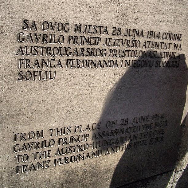 Sarajevo Photograph - The Place Where The First World War by GuKa Peace