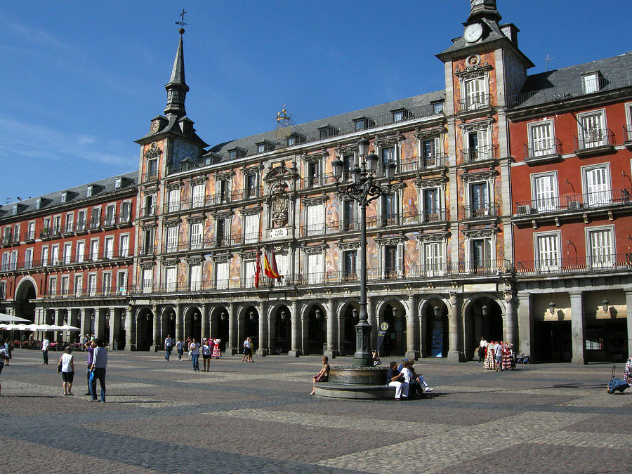The plaza mayor in madrid Photograph by Perry Van Munster