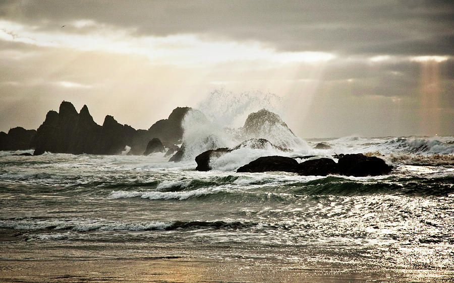 Nature Photograph - The Power of the Sea by Becky Thompson