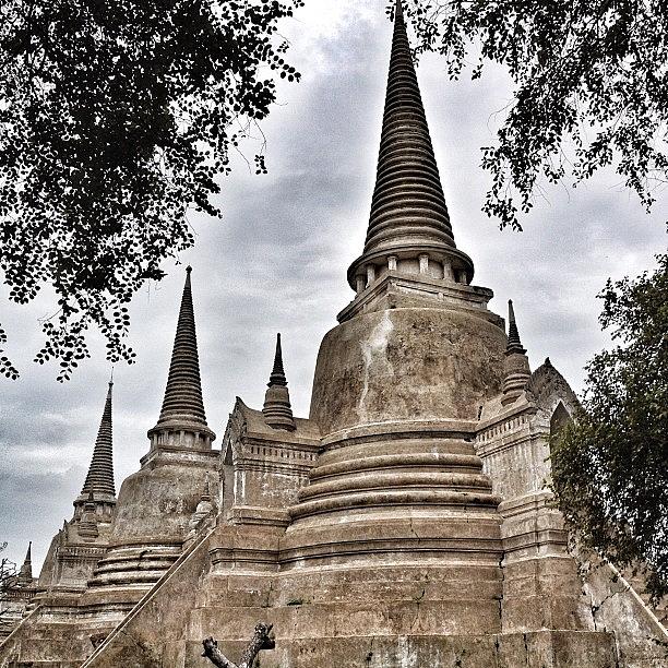 Camera Photograph - The Prang At Ayutthaya, Thailand by Will Banks