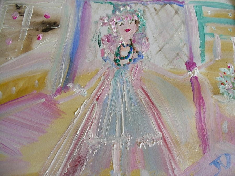 The pretend Queen Painting by Judith Desrosiers