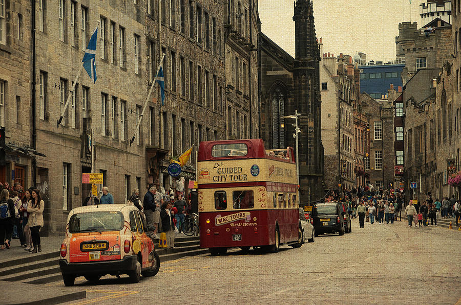 The Princes Street in Edinburgh. Scotland Photograph by Jenny Rainbow
