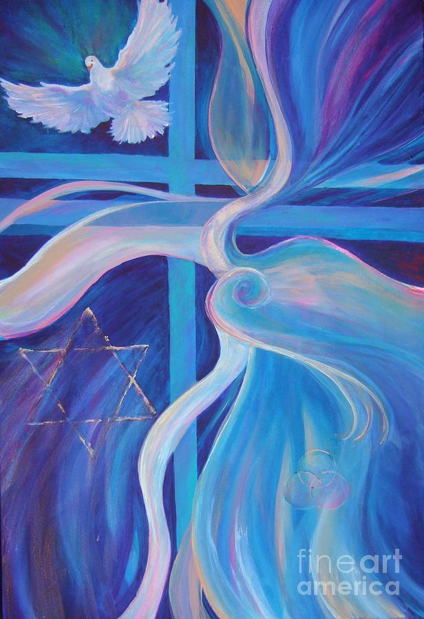 Star Of David Painting - The Promise by Deb Magelssen