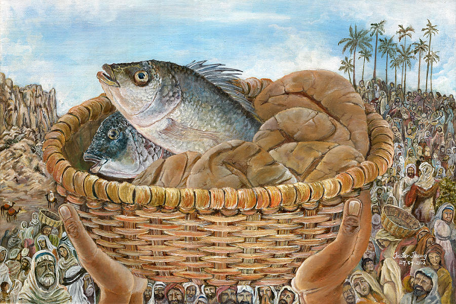 Fish Painting - The Provider by Trister Hosang