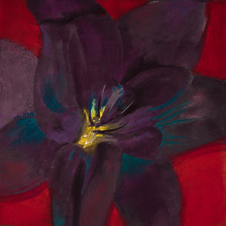 The Purple Lily Painting by David Patterson