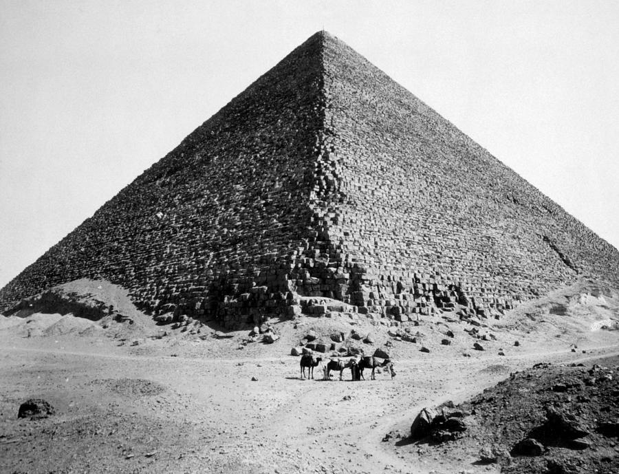 Ancient Egypt Photograph - The Pyramid Of Cheops, Photograph By G by Everett