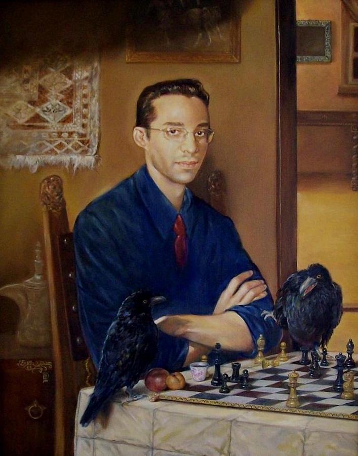 Chess Painting - The Quandary by Belita William