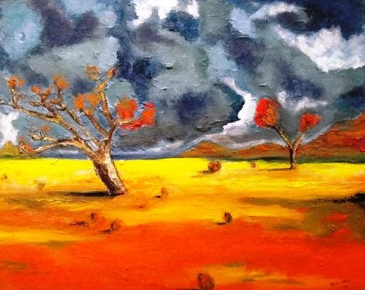 The Calm before the Storm Painting by Dilip Sheth