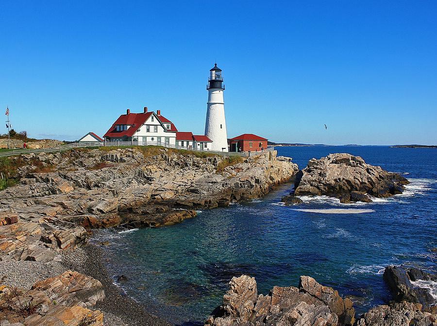 Lighthouse Photograph - The Quintessential Maine by Lanis Rossi
