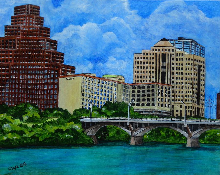 The Radisson - Congress Avenue Painting by Manny Chapa