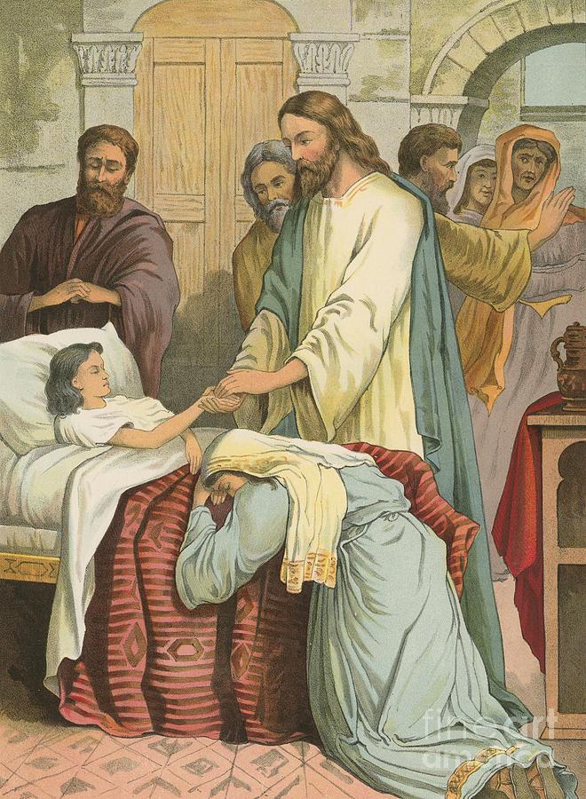 Исцеление больных иисусом христом. Иисус воскрешает дочь Иаира. Иисус и дочь Иаира. Иисус Христос Воскрешение дочери Иаира. Исцеление дочери Иаира.