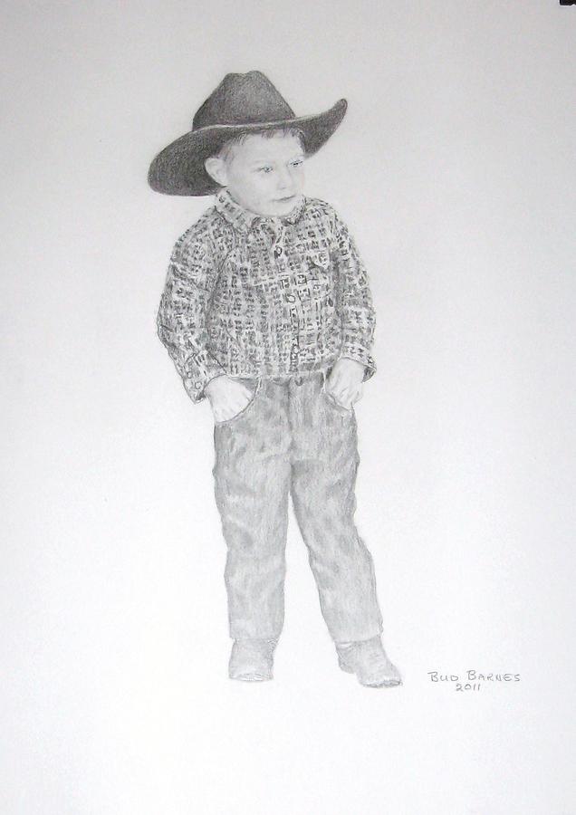 The Rancher Drawing by Bud Barnes Fine Art America