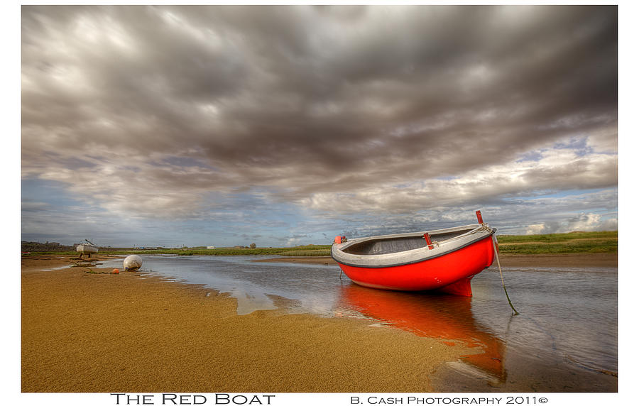 The Red Boat Photograph by B Cash