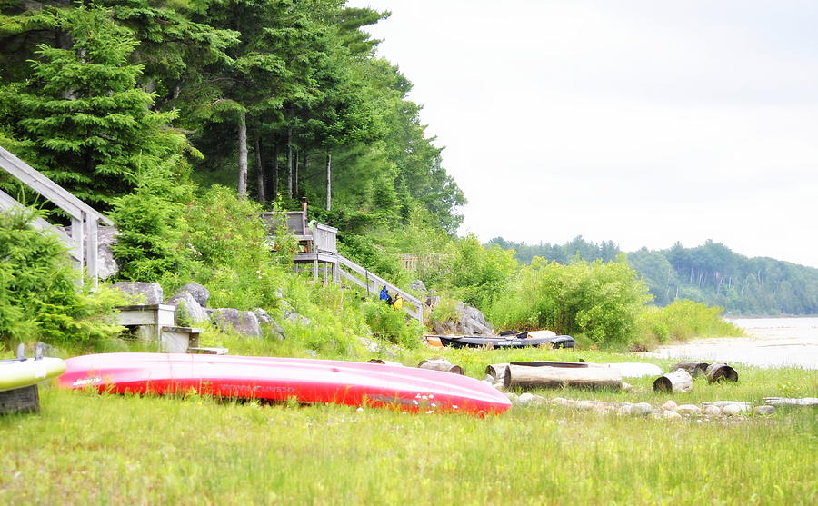 The Red Canoe  Photograph by Marysue Ryan