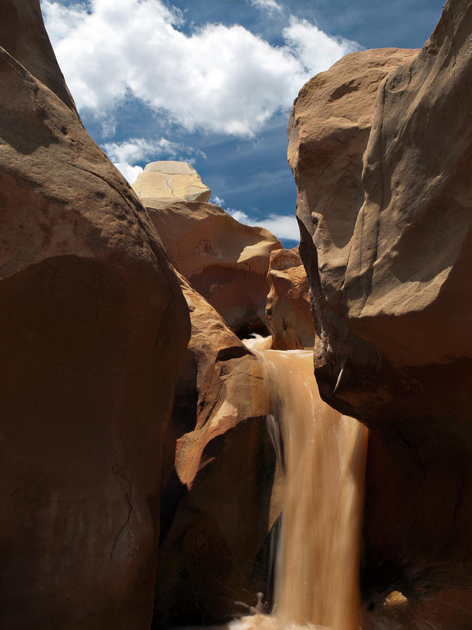 The Red Clay Faces of  Willis Creek.  Utah.  Photograph by Joe Schofield
