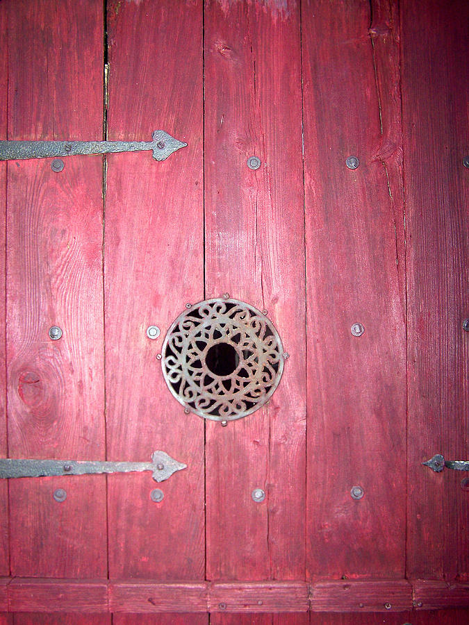 Wood Photograph - The Red Door by Patricia Clark Taylor