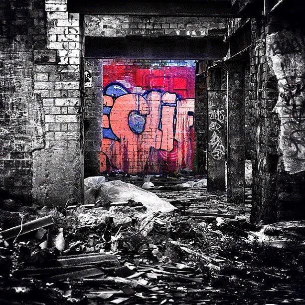 The Red Room At Graffiti Factory Photograph by Carl Milner