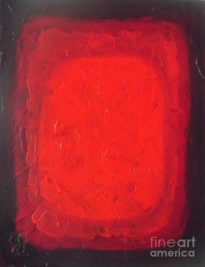 Into the Red Painting by Vesna Antic