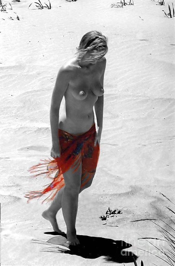 Nude Photograph - The Red Wrap II by Broken  Soldier