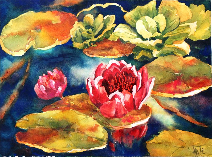 The reflecting pond Painting by Aditi Swaminathan - Fine Art America