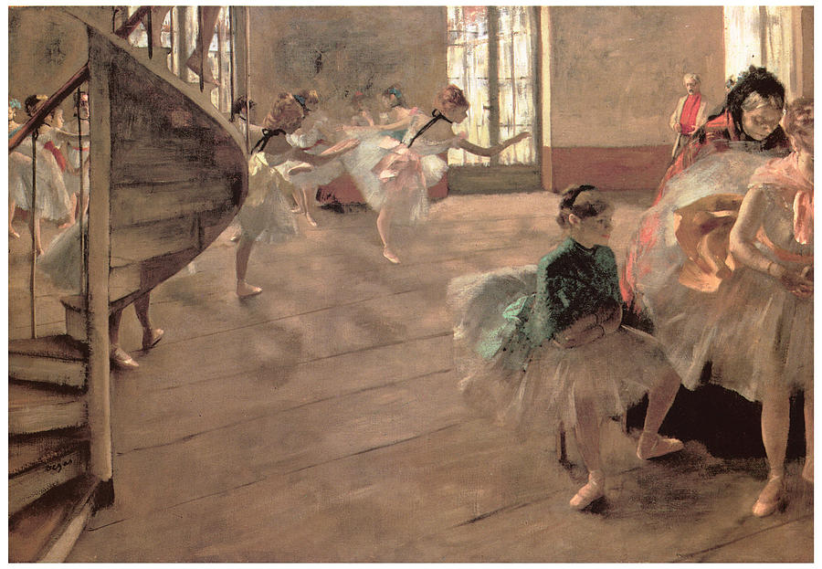 Edgar Degas Painting - The Rehearsal by Edgar Degas