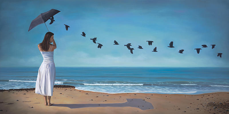 Bird Painting - The Releasing of Sorrows by Paul Bond