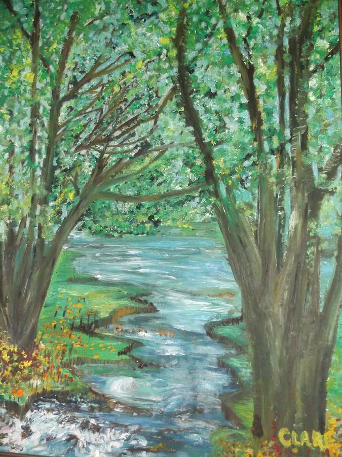 The River Painting by Clare Ventura