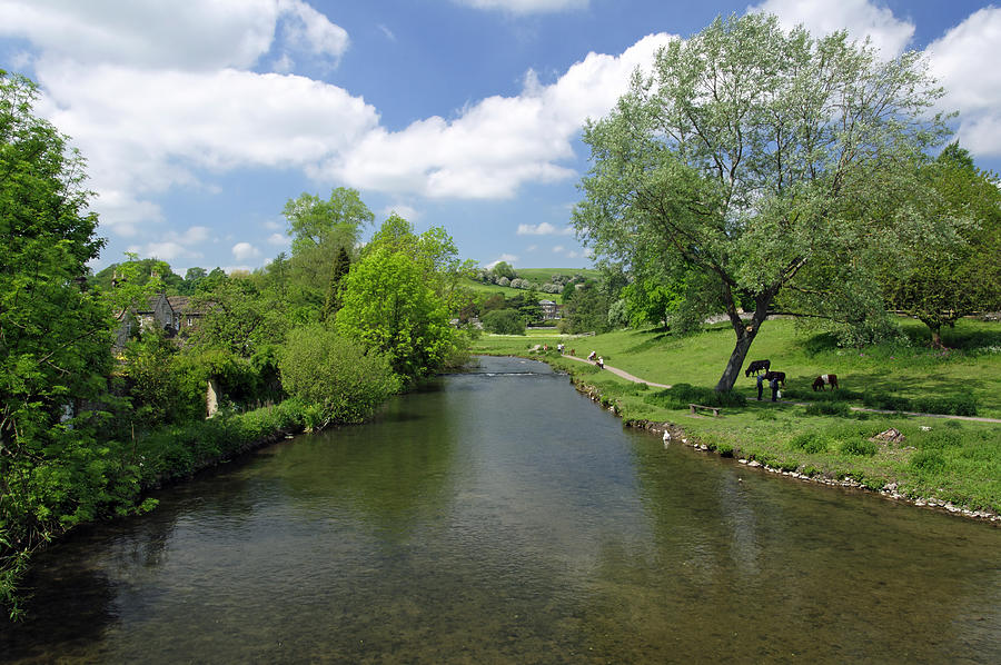 The River Wye from Bakewell Bridge Photograph by Rod Johnson