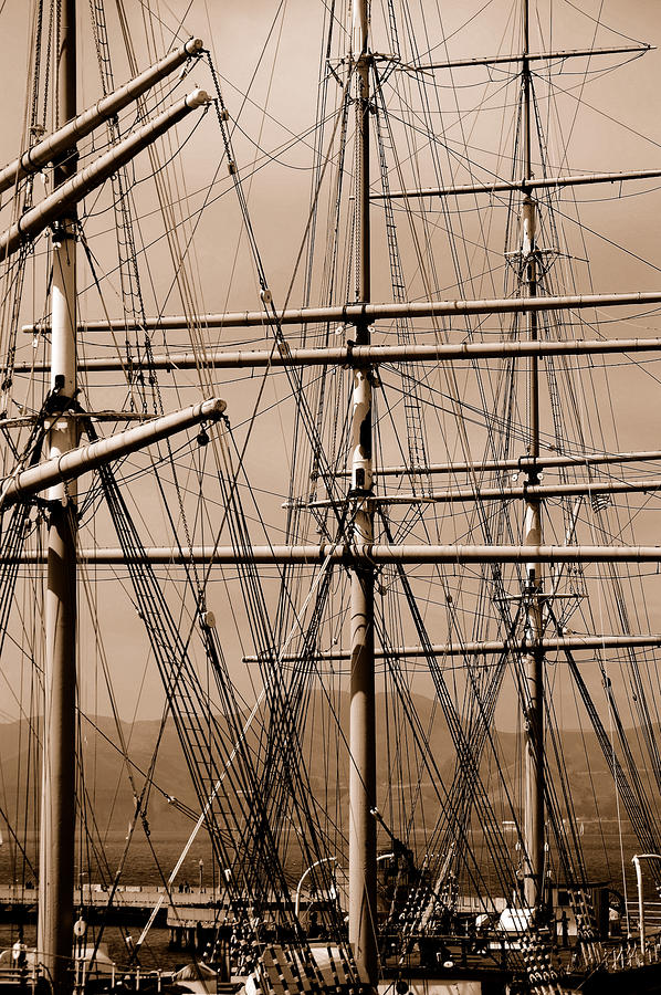 The Sail Ropes Photograph by Holly Blunkall