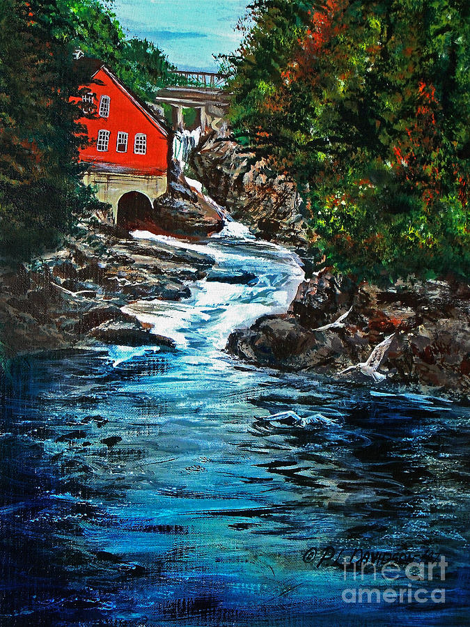 The Salmon Run Painting by Pat Davidson
