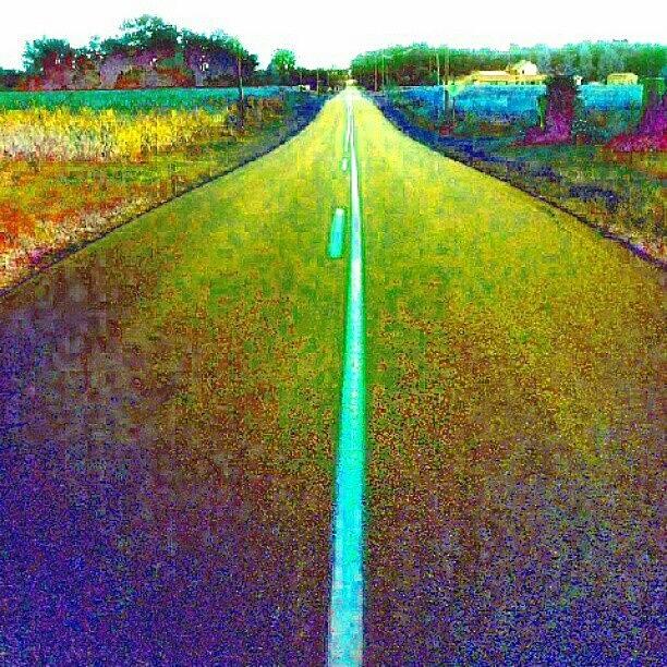 Abstract Photograph - The Same Road, From The Same Original by Marianne Dow