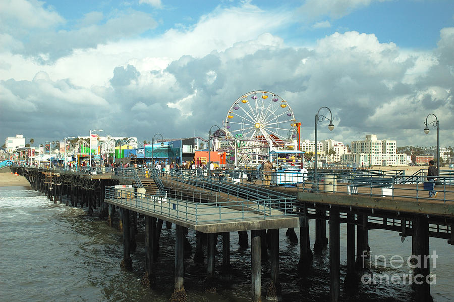 The Santa Monica Pier Photograph by Micah May