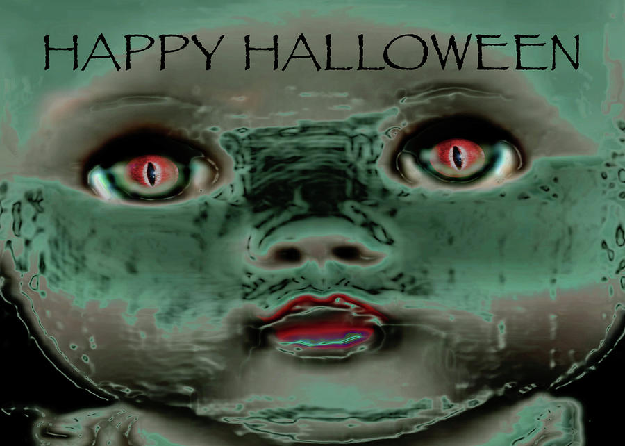 Halloween Photograph - The Scariest Thing - Greeting Card by James Temple