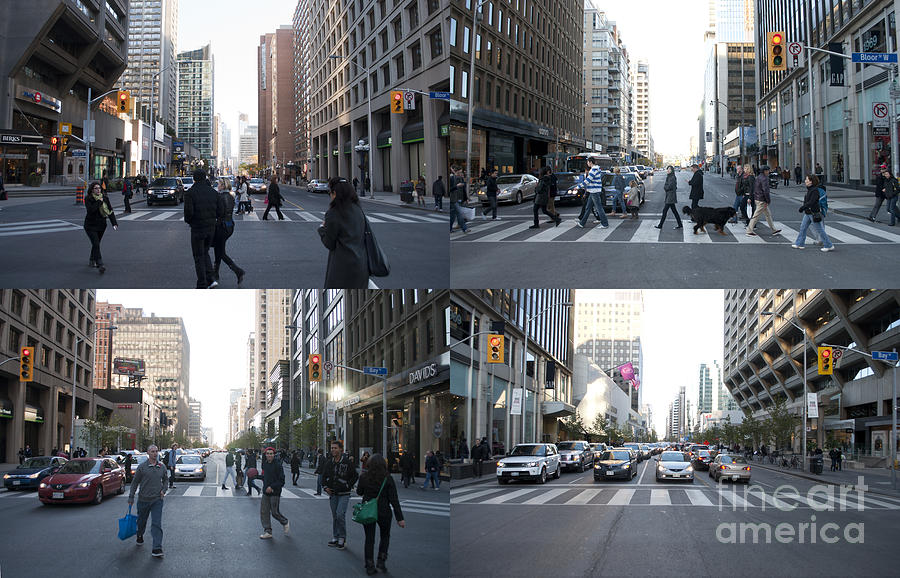 The Scramble At Bay And Bloor Photograph by Gary Chapple - Fine Art America