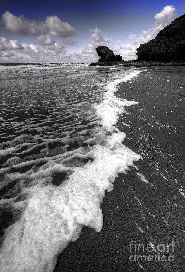 Beach Photograph - The sea and the foam by Rob Hawkins