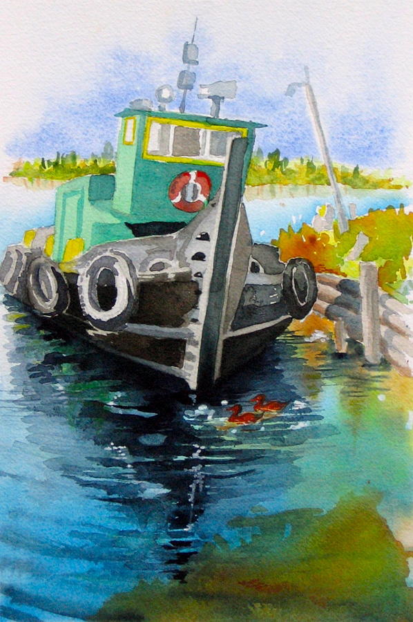 Lake Michigan Painting - The Shamrock by Judi Nyerges