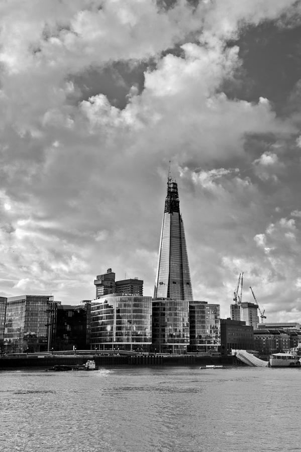 The Shard London black and white Photograph by Gary Eason