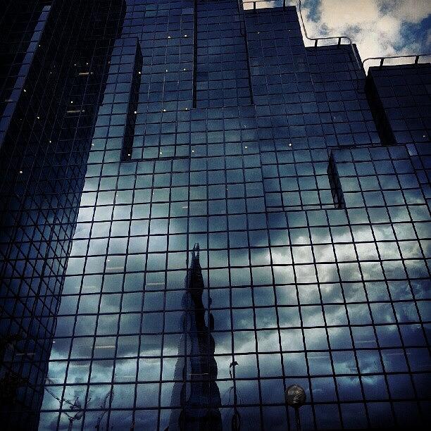 London Photograph - The Shard Reflected In A Building by Mish Hilas