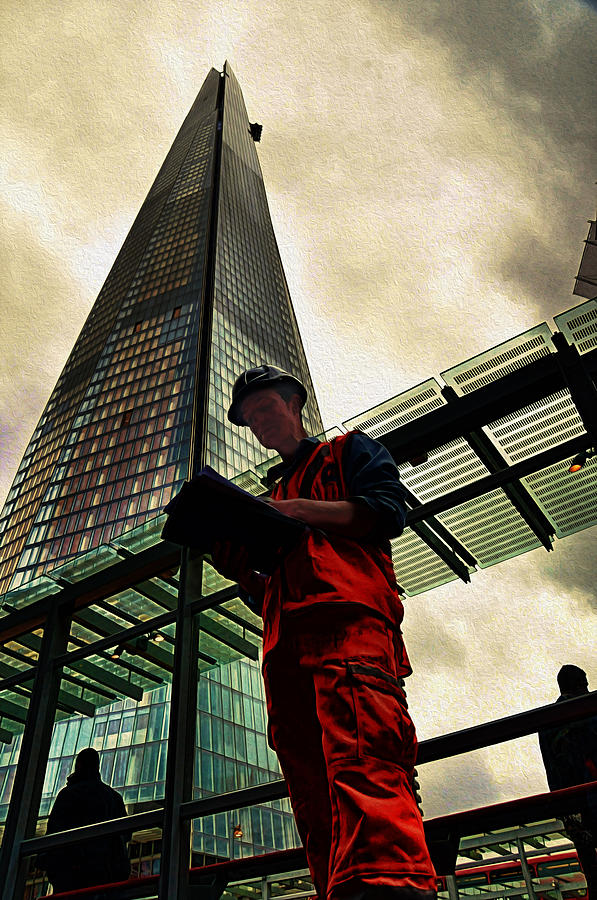 London Photograph - The Shard by Rich Beer