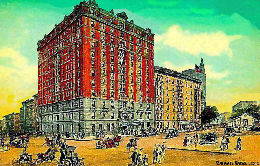 The Sherman Square Hotel In New York City In 1908 Painting by Dwight ...