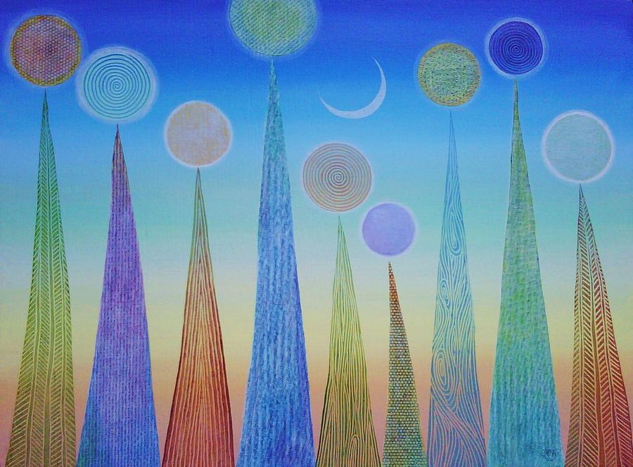 The Shinning Ones Painting by Jennifer Baird The Shinning Ones Painting by Jennifer Baird