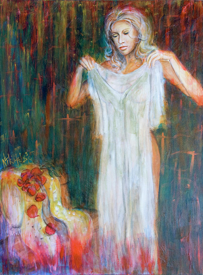 The Shroud Mary Magdalene Painting by Nik Helbig