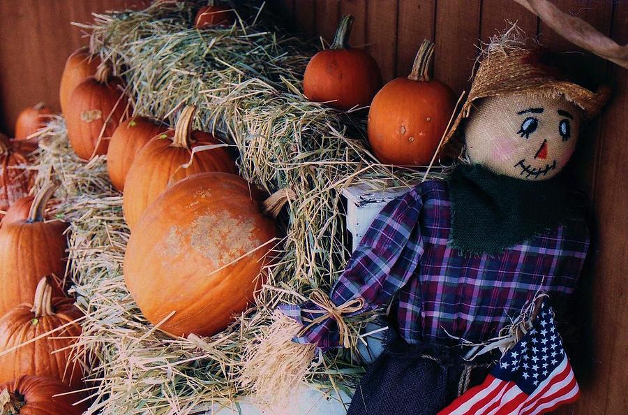 The shy Pumpkin-man Photograph by John Scates