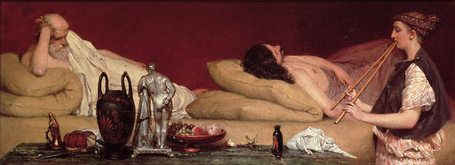 Greek Painting - The Siesta by Lawrence Alma-Tadema