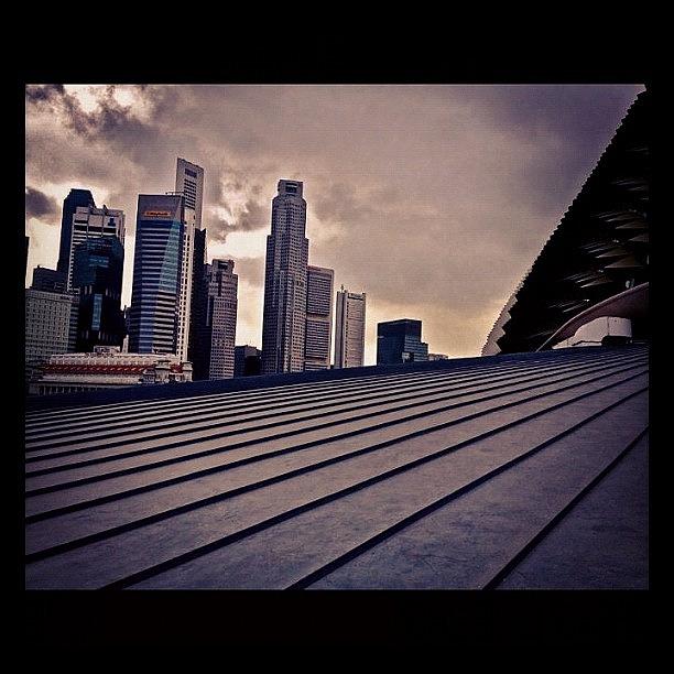 Fantastic Photograph - The Singapore City From The Roof Of The by Szu Kiong Ting