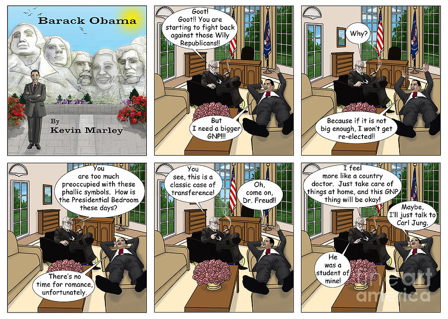 Barack  Obama Digital Art - The Size of My GNP by Kevin  Marley