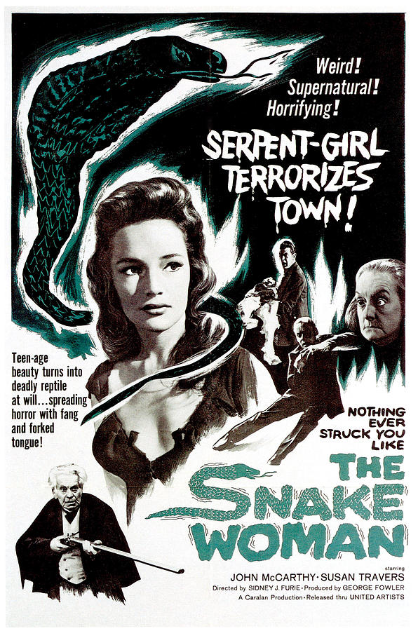 The Snake Woman, Aka Terror Of The Photograph by Everett